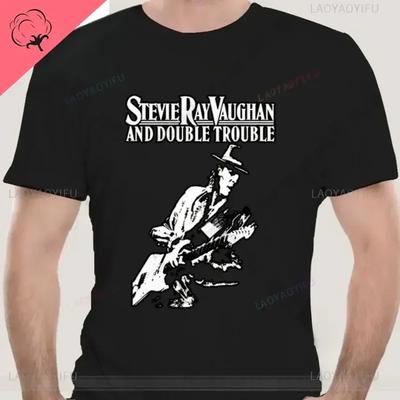 Man Woman Tee Stevie Ray Vaughan Guitar Blues Rock SRV Unisex O-neck Fashion Graphic T Shirts Men Streetwear Clothing#Color(1)
