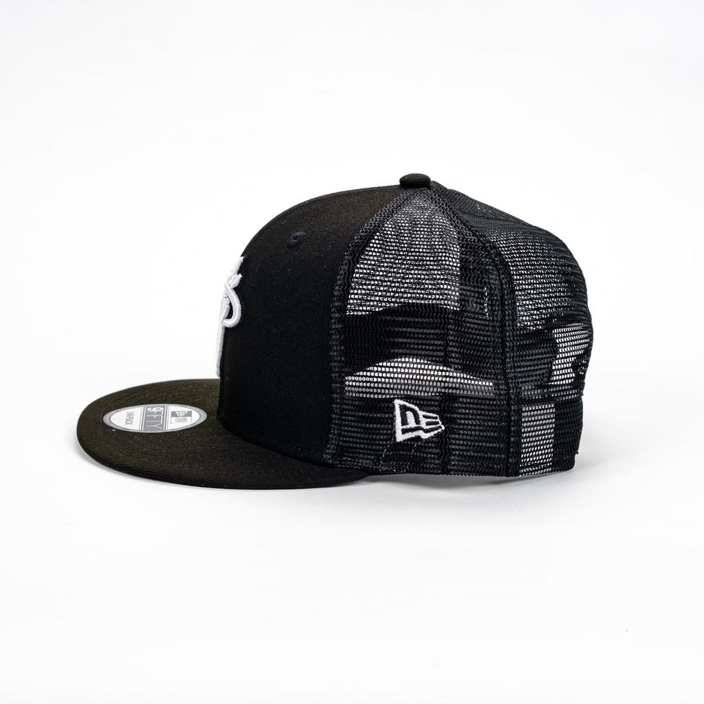 New Era 9FIFTY Black White Snapback Mesh NBA Miami Heat & Cap,