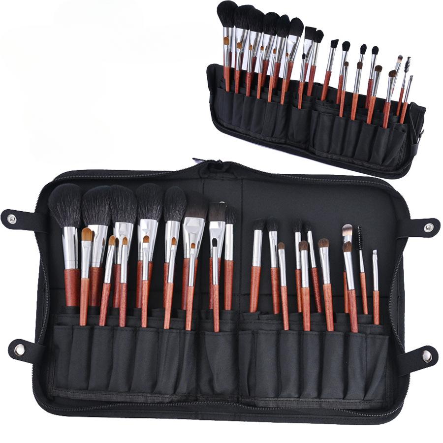 Beauty Tools Perie de frumusețe Lână Portabilă 26 Set de perii de machiaj pentru păr de animale Perie pentru fond de ten Perie cu pudră liberă Perie pentru fard de ochi