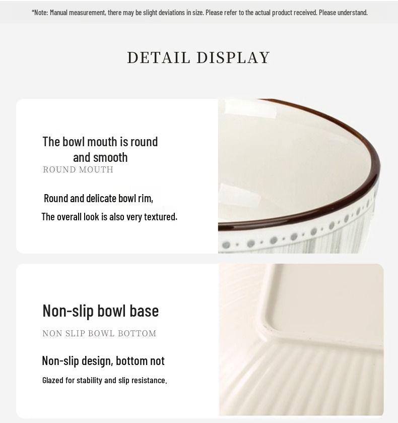 High-End 8-Inch and 6-Inch Ceramic Soup and Noodle Bowls, 2025 Luxury Collection