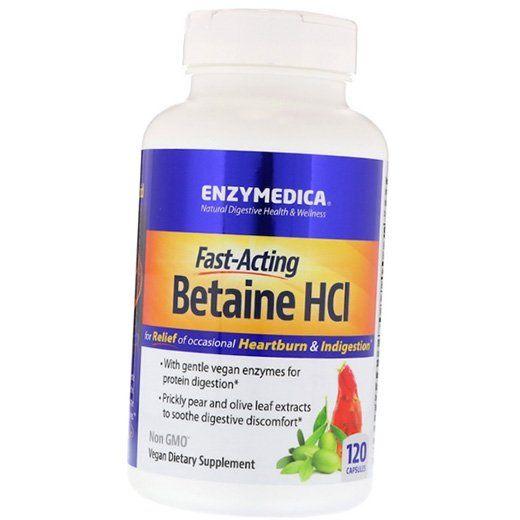 

Бетаїн, Betaine HCl, Enzymedica 120капс (72466001) 120caps
