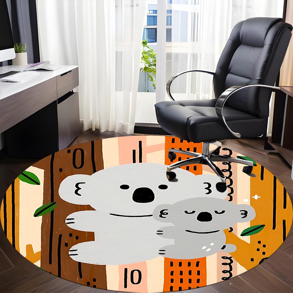 1pc Koala Chair Carpet for Office, Perfect for Office, Holiday Party Decoration Choice yy260314014