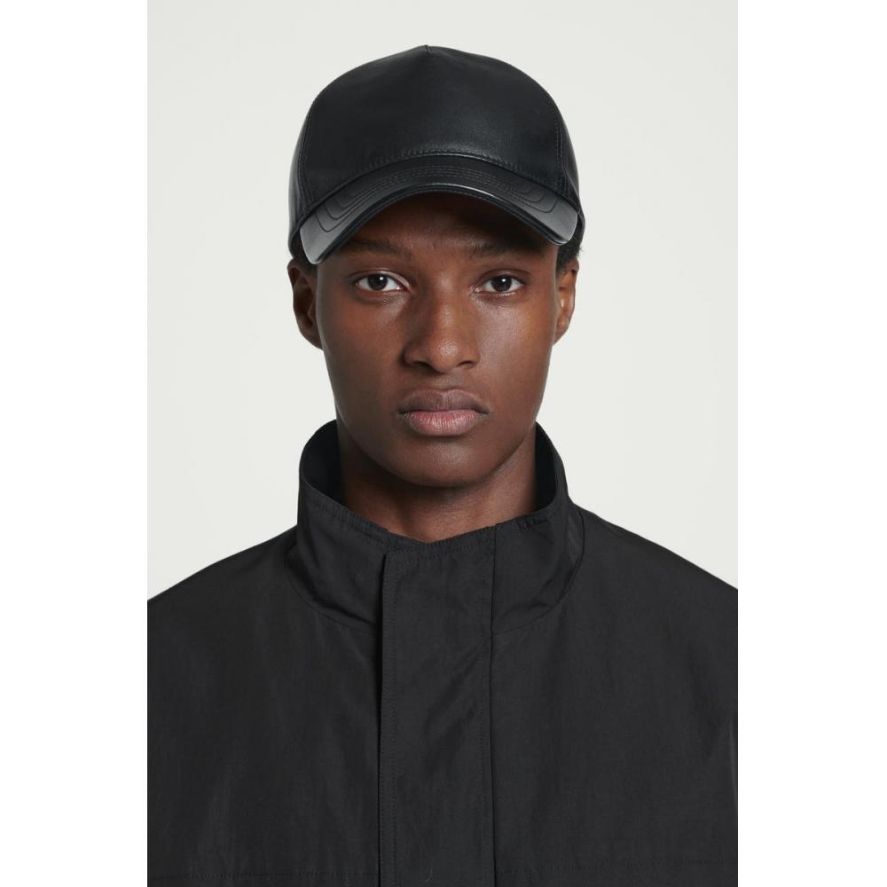

Cos Japan Leather Baseball Cap Black/S/M
