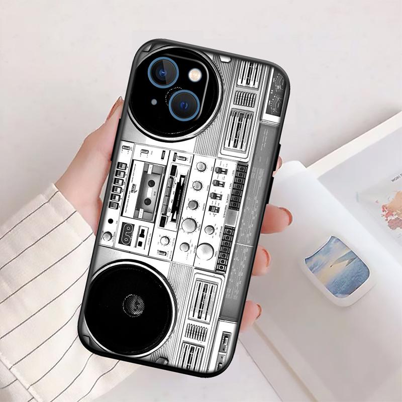RP9 Boombox Tape Vintage New High-End Shell Phone Case for OPPO A3 Pro A72 A74 A76 A77 A77S A78 A79 A94 A95 A18 A40M A58