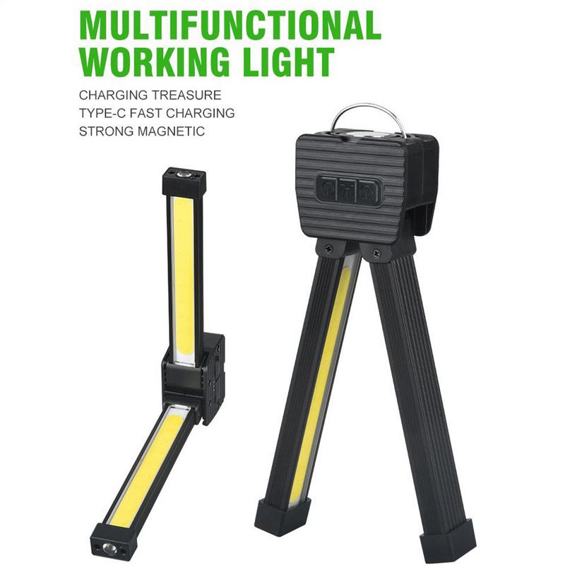 Magnetic Posing Light 7-grades Dimming Portable Magnet Led Posing Lamps Waterproof For Gym Rechargeable Flashlight With Hook