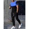 2026 Summer Men's Suit with Letter Print Breathable Lightweight Casual Fashionable Outdoor Men's Clothing