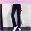 Womens High Waist Micro Flare Pants With Polyester Fabric For Casual Office Wear