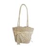 2025 Summer Pastoral Straw Woven Shoulder Bag - Perfect for Seaside and Beach Vacations
