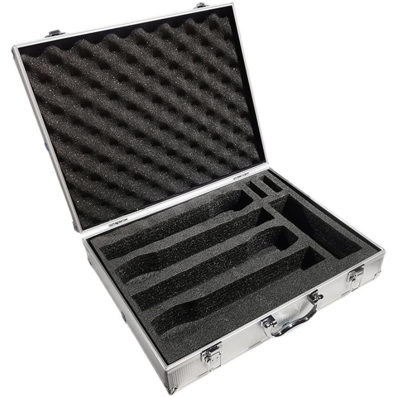 KTV Stage Portable Aluminum Carrying Case for Wireless Handheld Microphones - Shockproof & Drop-proof Protection