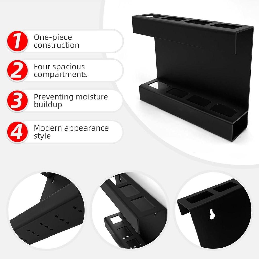 Straw Holder Kitchen Accessories Cabinet Door Mounted Easy to Install Drinking
