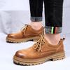 Fashion Hot selling Trendy men's new leather shoes Luxury Adolescent adult leisure dressing styles outdoor party walking men's shoes