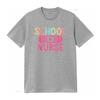 School Nurse T Shirt Vintage Washed Homme Stretched Comfortable Top For Everyday Wear Graphic Soft Slightly Versatile Casual