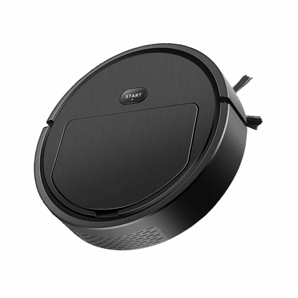 Cleaner Robot Black Highly Efficient Vacuuming Smart Navigation Reservation Time Setting Sweeping