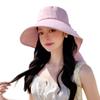 Summer new hat women's neck protection shawl hat sunshade sun protection hat bow bucket hat advanced sense