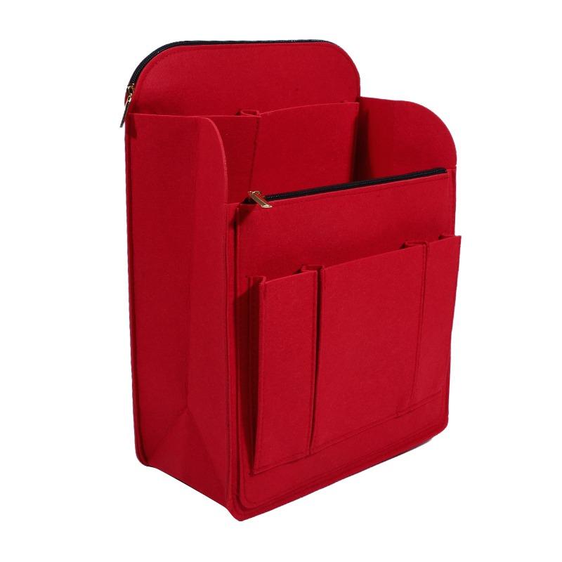 1PC Multi-Pocket Insert Bag Organizer for Backpack Storage Bag Felt Backpack Inner Bag Liner Bag Size S/M 4Colors
