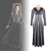 Bellatrix Harry Potter Lestrange Cos Retro Schwarze Königin Cosplay Vintage Outfit