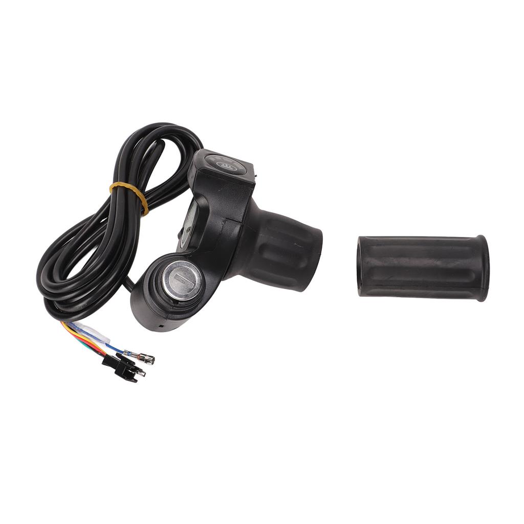 Electric Bike Throttle Grip 4 Lights Half Lock E Scooter Speed Twist Throttle Grips for Electric Bike Accessories 48V