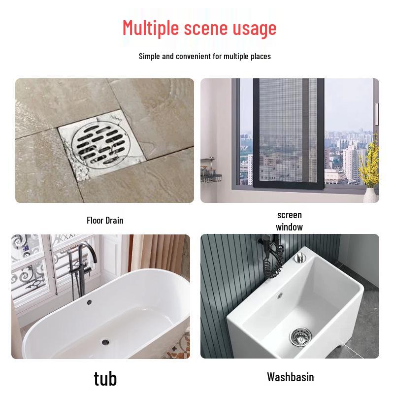 Disposable Floor Drain Hair Catcher & Clog Prevention Sticker