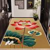 Lotus Flower Waterproof Anti-Slip Entry Mat - Crystal Velvet Hallway Runner