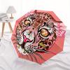1pc Leopard Print Automatic Open/Close Umbrella, Portable Folding Umbrella for Travel, Themed Events, It is suitable as a gift for various festivals,