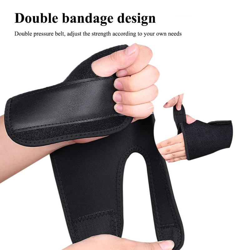 1 Pair Sports Support Wrist Guards Adjustable Ergonomic Design Wrist Brace Hand Support Protector