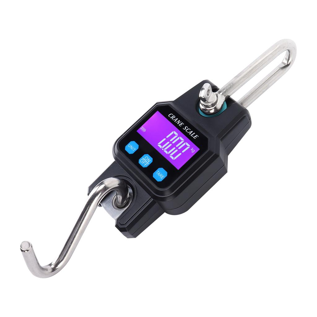 WH-C06 Rechargeable Digital Hanging Scale   Crane Scale Electronic Hook Scale for Home(Black )