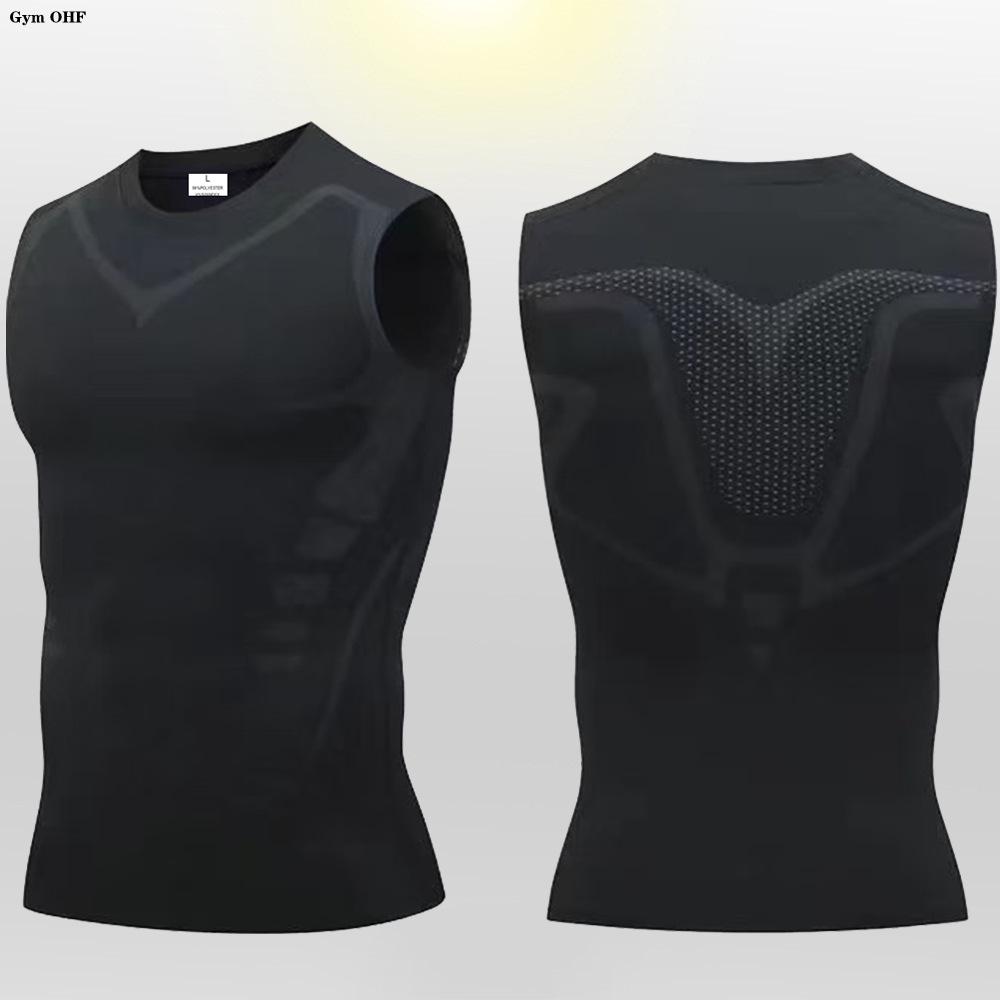 Мужской спортивный топ-майка с научно-фантастическим принтом, быстросохнущий, компрессионный XL