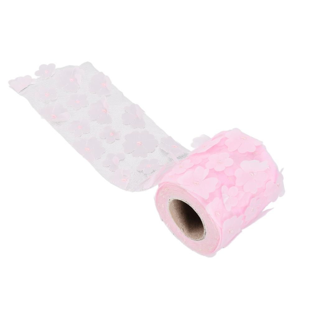 1pcs 8cm Width Mesh Fabric Rolls Printed Tulle Tulle Ribbon Spool Bright Tulle Rolls DIY Crafts