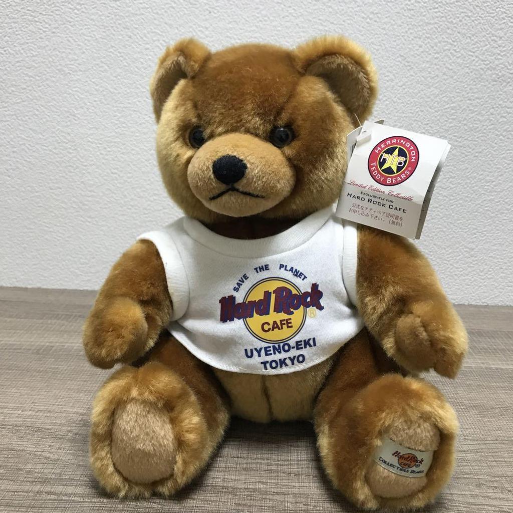 [USED] Tagged Hard Rock Cafe Teddy Bear Plush Toy