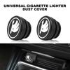 Universal Aluminum Alloy Ignition Cap Button Car Cigarette Lighter Cover 12V Replacement Dustproof Plug For Skoda and Most Cars
