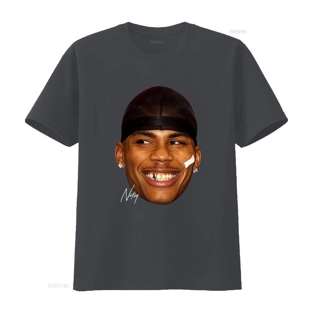 Nelly Rap Vintage T Shirt 90s Album Poster Iconic Hip Hop Style Face Lil Baby Vintage Designer Clothes Comfortable