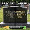 Quick-Drying Marker For Tombstones, Restores Faded Text On Tombstones, Weatherproof, Used For Cemetery Maintenance