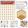 3D Christmas Cat Cabin Scenery Stickers - DIY Miniature Collage & Decompression Fun
