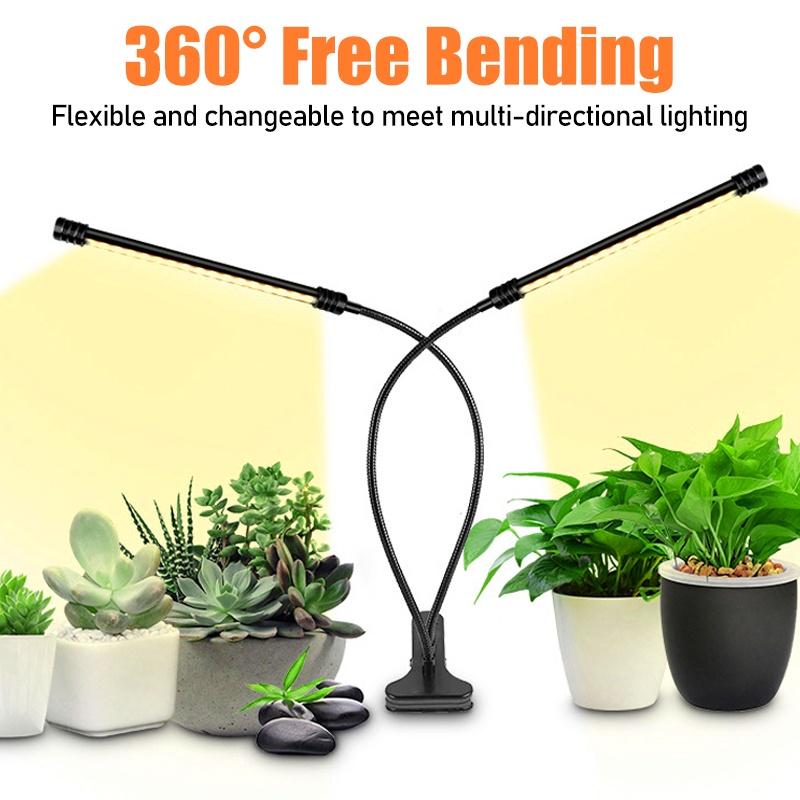 Full Spectrum Multi-Head LED Grow Light Clip Light USB DC 5V For Plants Sunshine Light LED Plant Lamps Waterproof