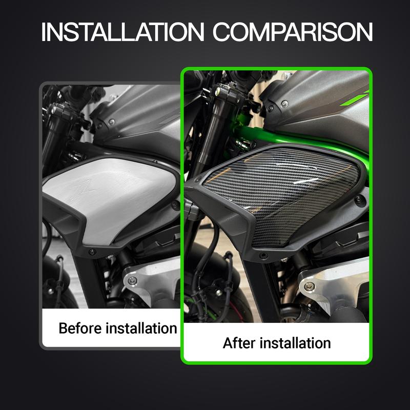 For Kawasaki Z900 Z900SE Motorcycle Radiator Side Cover Spoiler Fairing Aerodynamics Side Wing Cover Z900 Side Cover 2025 2026