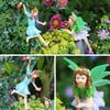 Fairies For Fairy Garden Resin Flower Fairy Ornaments Glowing In The Dark Collectible Miniature Landscape Scene Accessories For