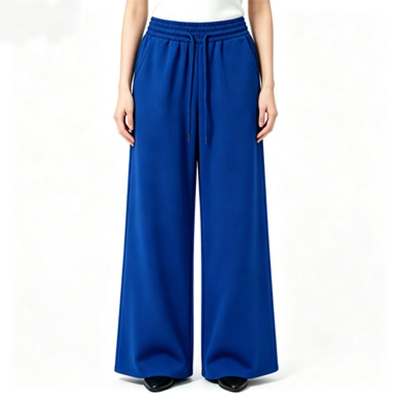 Women's pants fashion casual sweatpants versatile sweatpants wide-leg pants fleece loose trousers women