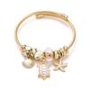 Stainless Steel Open Bracelet Women's Personality Gold Starfish Turtle Jewelry