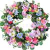 Artificial Flower Wreath Easter Valentines Day Hotel Restaurant Door Decorations