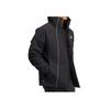 adidas Winter Padded Jacket Casual Sports Zip Hooded Long Sleeve Cotton Coat Unisex Jackets Black HC0284