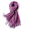 Pure Wool Scarf Winter Men and Women Senior Couple Grey Scarf Shawl Gift Boyfriend Birthday Gift