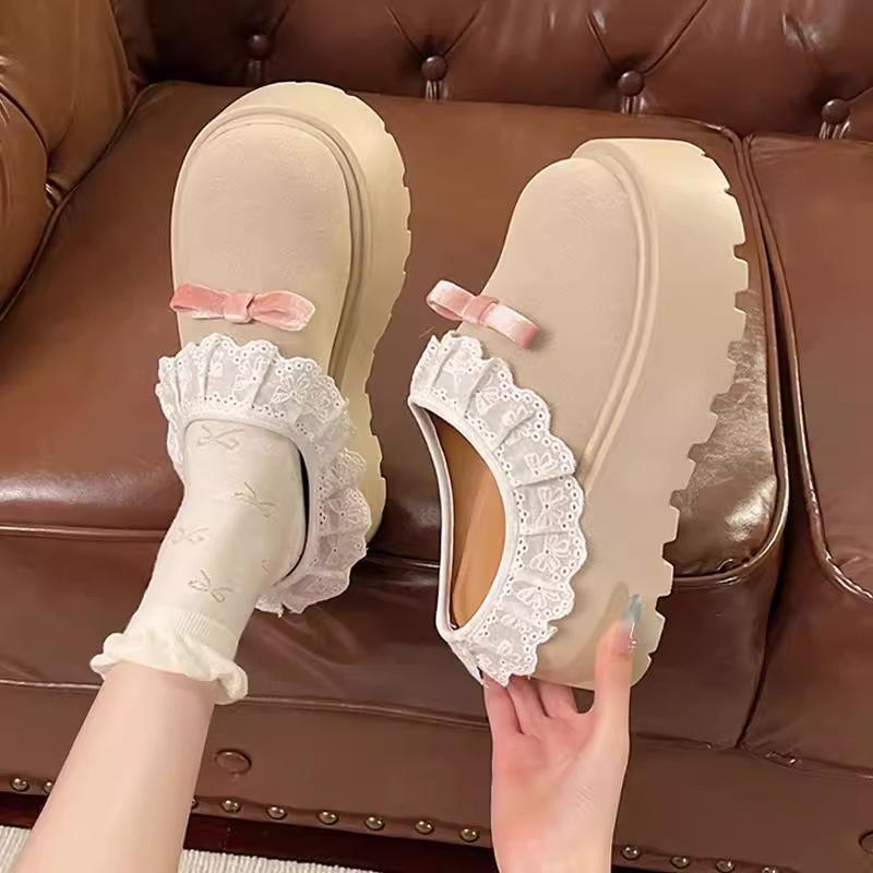 Round head versatile pink retro thick-soled women's new summer wear heightened non-slip bag head slippers