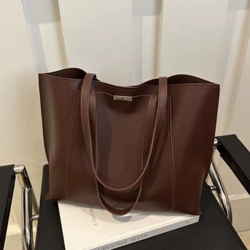 Large-capacity Shoulder Bag, Trendy Tote Bag, Retro Commuter Handbags, Winter Trend Korean Shoulder Bags for Women