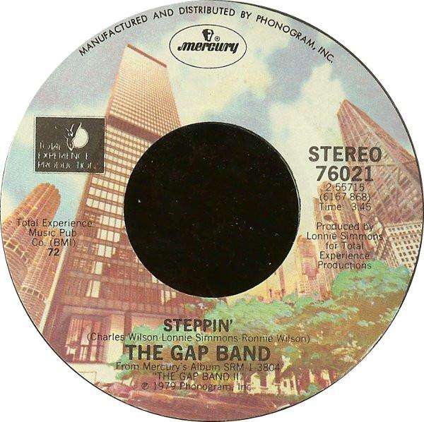 

7inch Record GAP BAND - Steppin 76021 Mercury 1979 US Soul/Funk Used