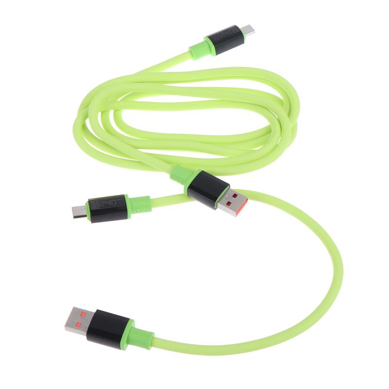 240W Usb C To Type C Fast Charging Cable With Led Power Display Durable Soft Cord For Phones Laptops Tablets Travel Office Use