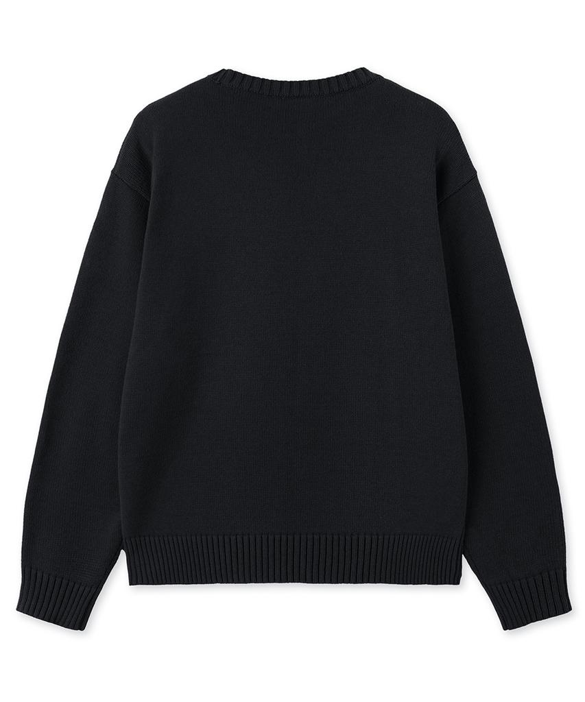 Opeunyadeu(Owai) Floral Bloom Knit - Black