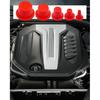 50 Pcs Automotive Cap Plugs Kit 0.11" to 0.53" Fit for AutoLine Pro, Autool, MR CARTOOL, OTC, Plastic Tapered Wide Thick Flange Hose Caps