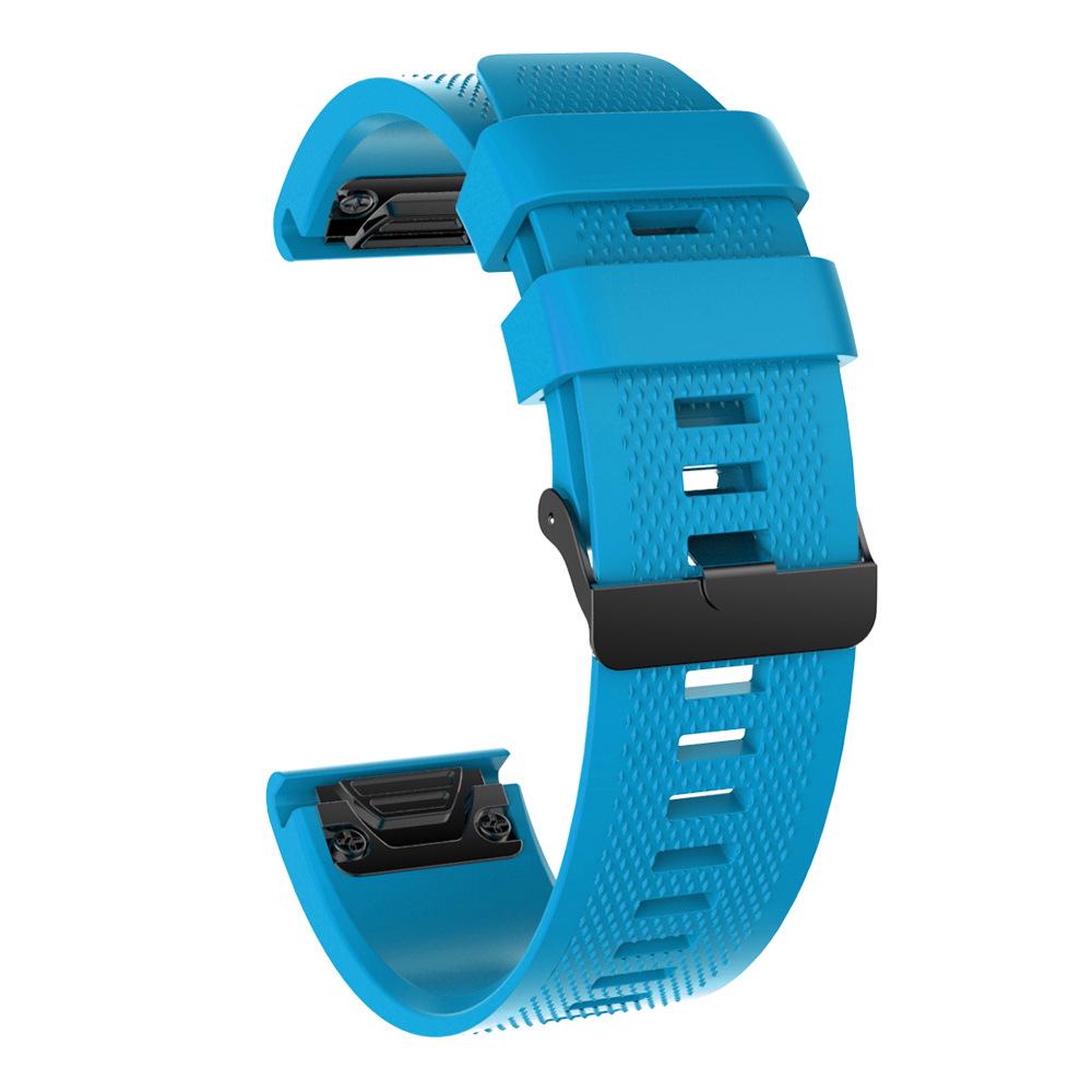 Garmin Fenix 7X/5S/6 Silicone Quick Release Replacement Watch Strap