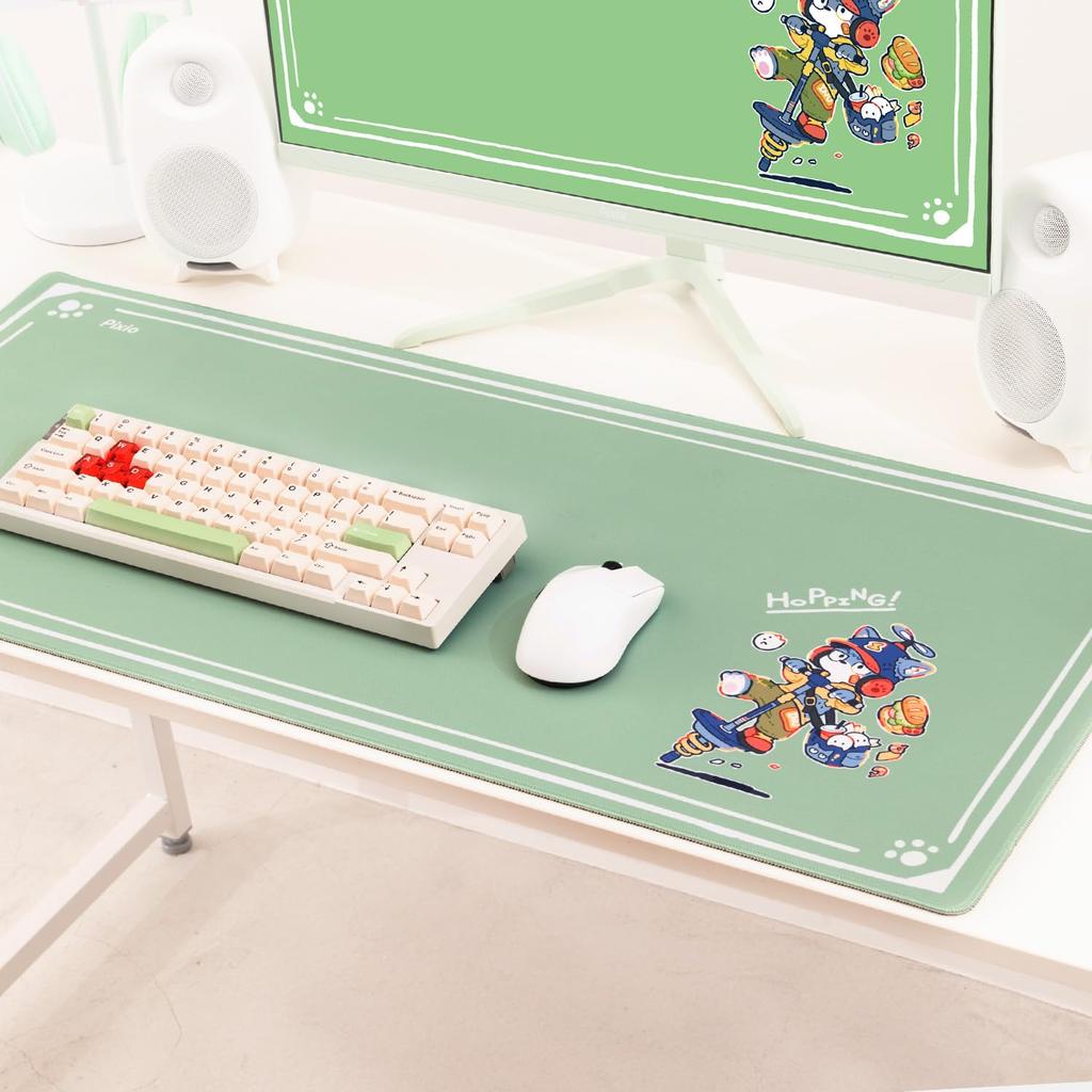 Pixio XXL Hopping Rubber Keyboard Pad PXMP044XXL Mousepad, Large, Type, Gaming, Non-Slip, Surface,