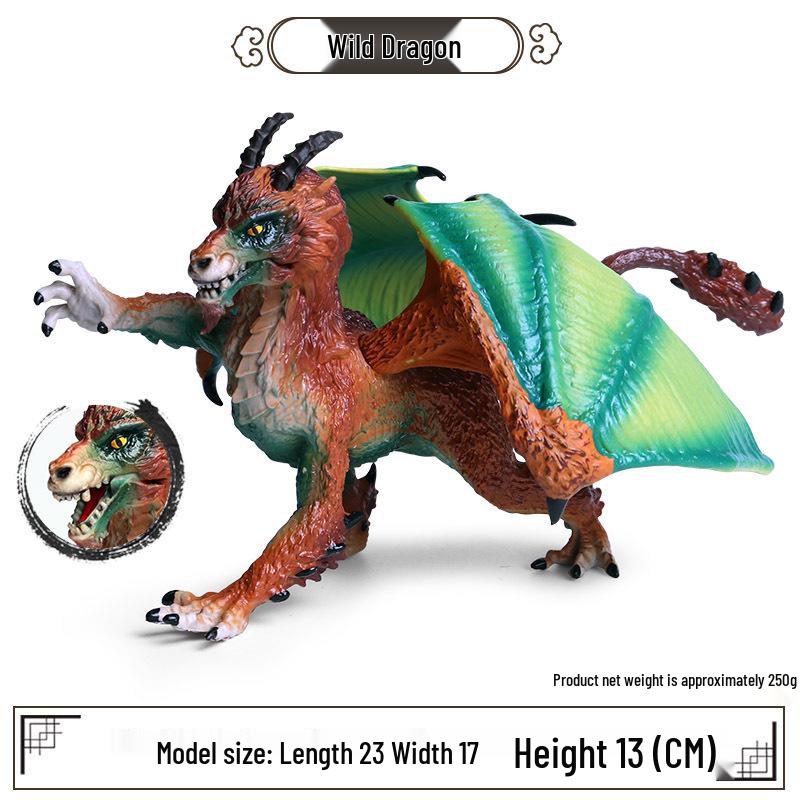 Children s Plastic Dinosaur Model: Dragon Fire Mythical Creature Toy